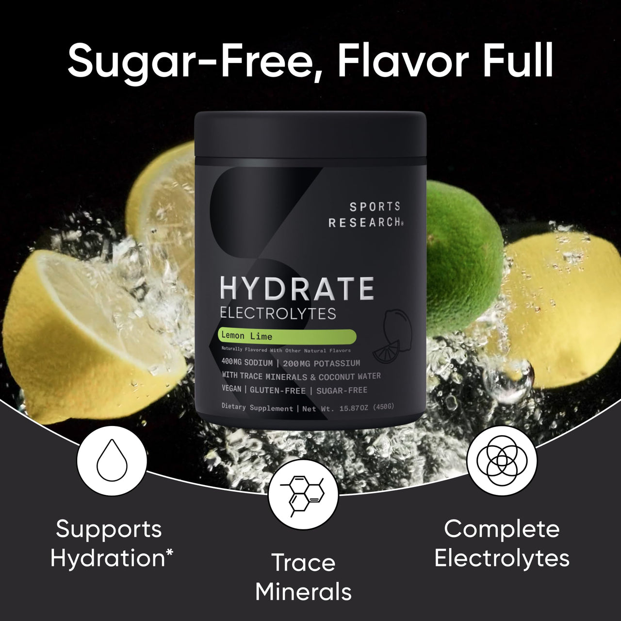 Sports Research® Gym Pro Pack - Creatine Monohydrate Powder w/Creapure Gain Lean Muscle, Improve Performance, Support Workout Recovery + Hydrate Electrolytes Powder with Vitamins, Minerals and Coconut