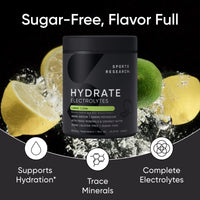 Thumbnail for Sports Research® Gym Pro Pack - Creatine Monohydrate Powder w/Creapure Gain Lean Muscle, Improve Performance, Support Workout Recovery + Hydrate Electrolytes Powder with Vitamins, Minerals and Coconut