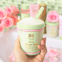 Thumbnail for Pixi Beauty Rose Remedy Mask 300 ml| Toning Jelly Mask | Rosehip Oil Moisturizes Skin | Cica and Turmeric Protect Complexion | 10 Fl Oz