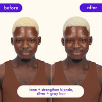 Thumbnail for amika bust your brass cool blonde strength repair conditioner, 275ml