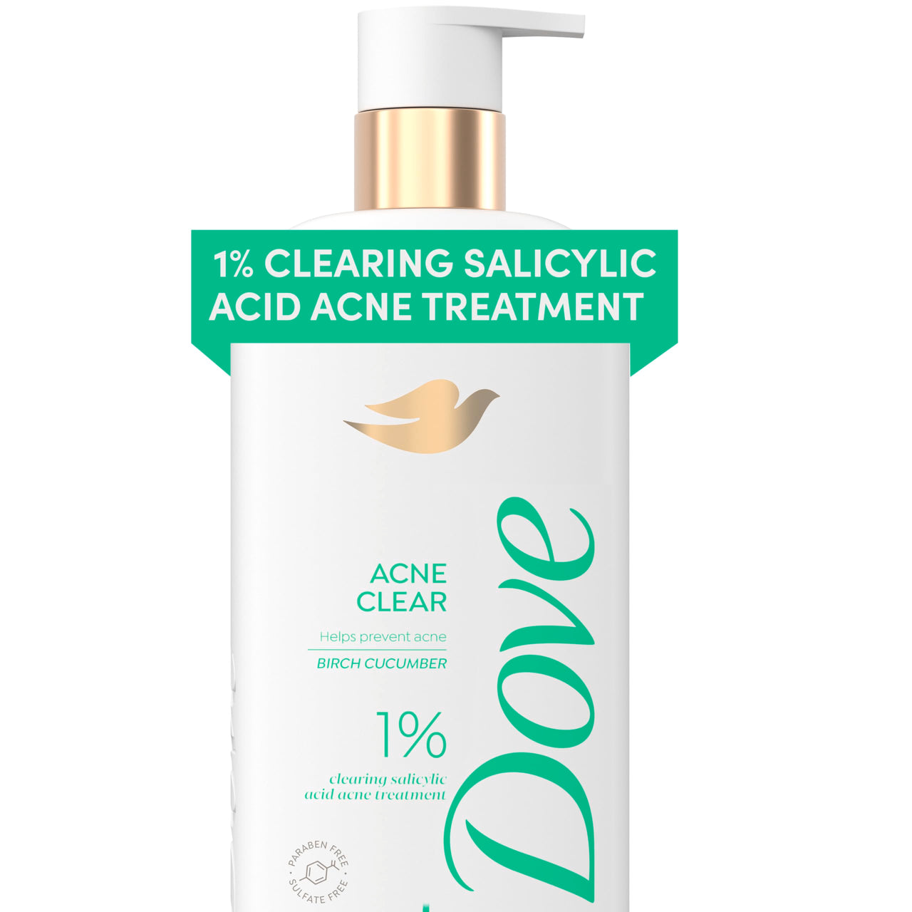 Dove Serum Body Wash Acne Clear for troubled skin with Salicylic Acid 18.5 Fl Oz