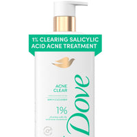 Thumbnail for Dove Serum Body Wash Acne Clear for troubled skin with Salicylic Acid 18.5 Fl Oz