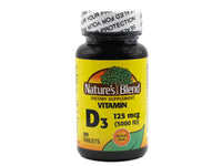 Thumbnail for Nature's Blend Vitamin D3, 5000 IU 100 Tablets