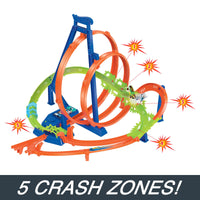 Thumbnail for Hot Wheels Action Epic Crash Dash Track Playset & 1:64 Scale Toy Car