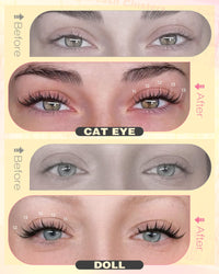 Thumbnail for Natural Lash Clusters Kit Wispy Eyelash Clusters Fairy Cluster Eyelash Extensions Kit C Curl Lash Extension Kit Waterproof Individual Lashes (With Tweezers)