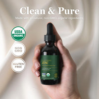 Thumbnail for Global Healing USDA Organic Zinc Supplements Liquid - Pure Vitamin Drops for Immune System Boost, Hormone Balance, and Healthy Aging - Natural, Vegan-Friendly, Non-GMO, Organic Zinc Vitamins (2 Fl Oz)