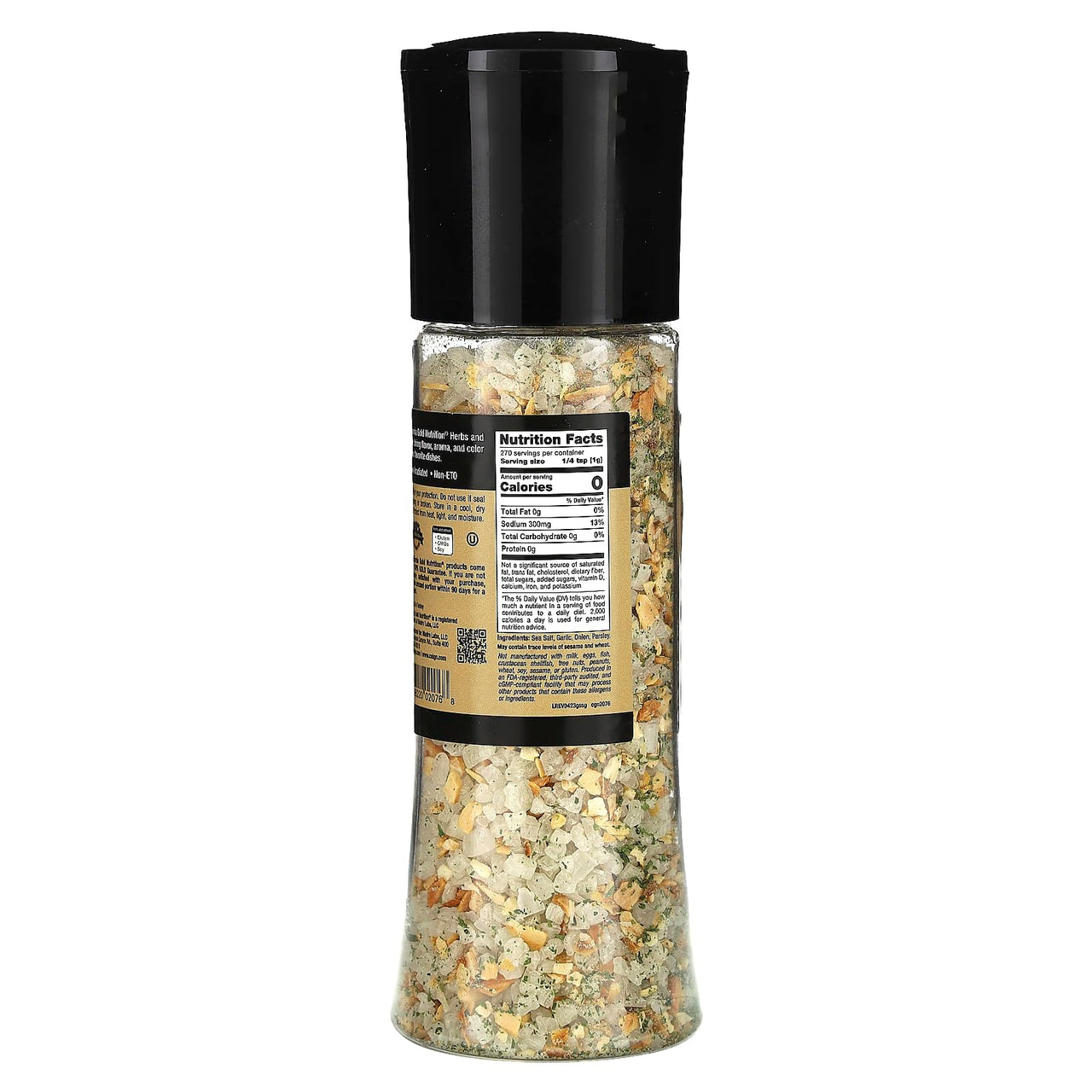 California Gold Nutrition Foods, Garlic Sea Salt Grinder, 9.52 oz (270 g)