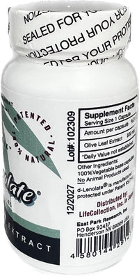 Thumbnail for East Park Olive Leaf Extract (OLE) Super Strength d-Lenolate 500mg | 18% or More Oleuropein Immune System Booster | 60 Vegetarian Capsules (Non-GMO)