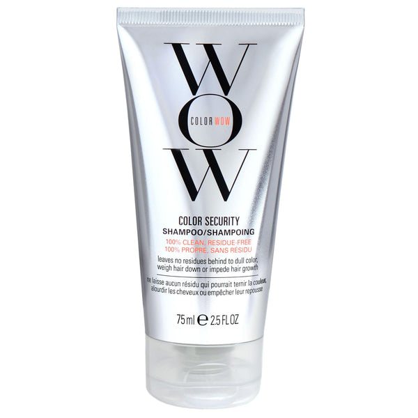 COLOR WOW Color Security Shampoo, 2.5 fl oz – Sulfate Free & Residue-Free Formula, Healthy Looking Hair & Scalp, Paraben Free Salon Quality