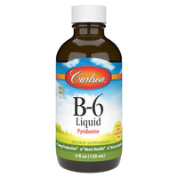 Thumbnail for Carlson - B-6 Liquid, Vitamin B-6, Energy Production, Heart Health, Berry Lemonade Flavor, 120 mL (4 Fl Oz)