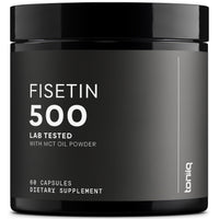Thumbnail for Toniiq Ultra High Purity Fisetin 500mg - 98%+ Higly Purified & Bioavailable Fisetin Supplement with MCT Oil for Absorption - Third-Party Tested Senolytic Supplements for Aging Support - 60 Capsules