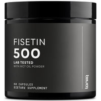 Thumbnail for Toniiq Ultra High Purity Fisetin 500mg - 98%+ Higly Purified & Bioavailable Fisetin Supplement with MCT Oil for Absorption - Third-Party Tested Senolytic Supplements for Aging Support - 60 Capsules