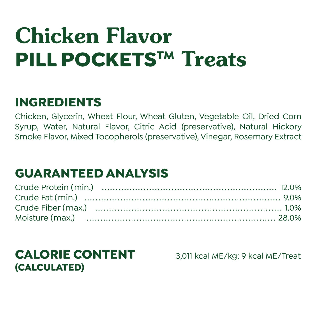 Greenies Pill Pockets for Dogs Small Size, Tablet Pill Treats for Dogs, Chicken Flavor, 3.2 oz. Pouch