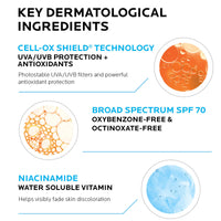 Thumbnail for La Roche-Posay Anthelios UV Correct Sunscreen Moisturizer SPF 70, Daily Anti-Aging Face Moisturizer with Niacinamide to Even Skin Tone & Fine Lines, Sun Protection for Sensitive Skin