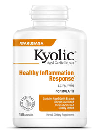 Thumbnail for Kyolic Aged Garlic Extract Formula 111, Healthy Inflammation Response*, Curcumin, 150 Capsules