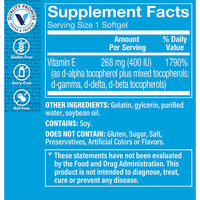 Thumbnail for The Vitamin Shoppe Vitamin E 400IU - Antioxidant Support for Skin Health & Immune Function, Daily Vitamin (120 Softgels)