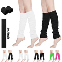 Thumbnail for Buauty Leg Warmers for Women 80s 90s Outfit Fashion Neon Ribbed Leg Socks Fashion Y2k Neon Accessories Sports Yoga (2 Pairs)