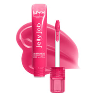 Thumbnail for NYX PROFESSIONAL MAKEUP Jelly Job Lip Gloss, Lip Tint Gloss with Full-Bodied, Smoothing, and Hyper-Glossy Shine - Juicy Jelly (Bright Pink)