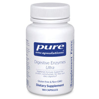 Thumbnail for Pure Encapsulations Digestive Enzymes Ultra - Vegetarian Digestive Enzyme Supplement to Support Protein, Carb, Fiber, and Dairy Digestion* - 180 Capsules