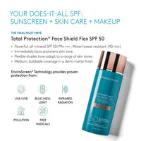 Thumbnail for Colorescience Total Protection Face Shield Flex SPF 50, Zinc Oxide Formula, Medium, 1.8 fl. oz.