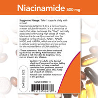 Thumbnail for NOW Niacinamide 500mg,100 Capsules