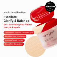 Thumbnail for medicube Toner Pads Red Succinic Acid Panthenol Facial Peeling Pad | Exfoliating Toner Pad for Breakout-Prone Skin | Niacinamide, AHA, BHA, and Soothing Panthenol - Non-Comedogenic, 70 Pads (1 Pack)