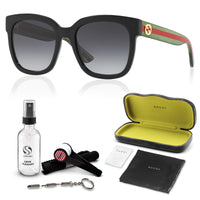 Thumbnail for Gucci GG0034SN Designer Sunglasses: Elegant Woman Square Frame Eyewear with Premium eSHADES Kit - Epitome of Luxury and Style