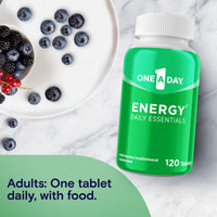 Thumbnail for One A Day Energy Daily Essentials Multivitamin, Energy Supplement to Support Mental Alertness and Immune Health with Vitamins A C, D, E, Zinc and Caffeine, 120 Count