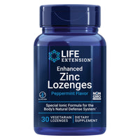 Thumbnail for Life Extension Enhanced Zinc Lozenges, zinc Acetate, Optimal Immune Support, Strong Immune Response, Ionic zinc, Non-GMO, Gluten-Free, Vegetarian, 30 lozenges