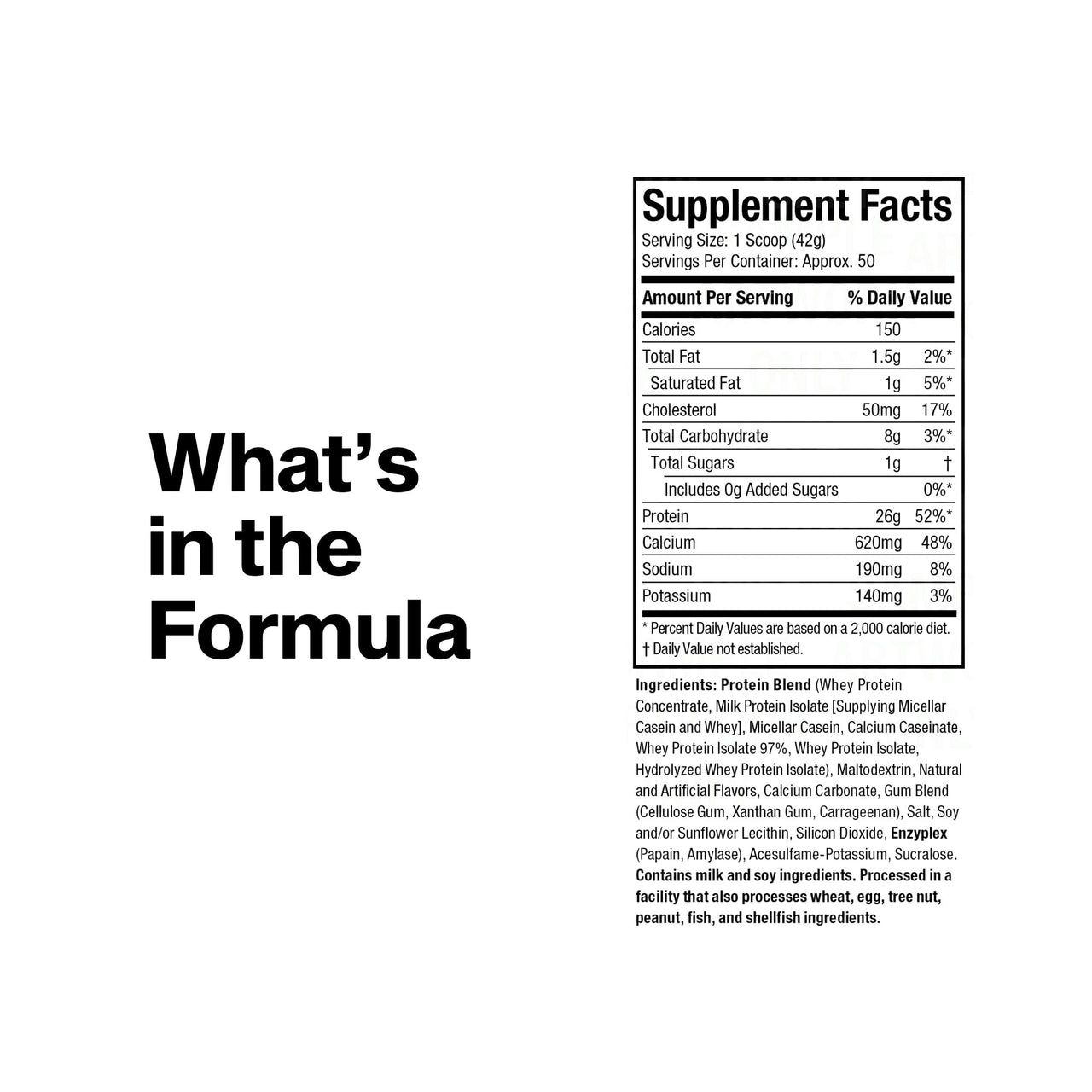 MuscleTech Platinum 8-Hour Protein Powder - 7 Premium Protein Sources with Whey & Casein Protein for Increased Lean Muscle, Strength & Improved Recovery - Vanilla Cake, 50 Servings