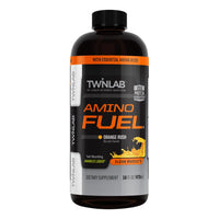 Thumbnail for Twinlab Amino Fuel - Pre-Workout and Post-Workout Energy Drink & Supplement -16 fl oz, Orange Rush