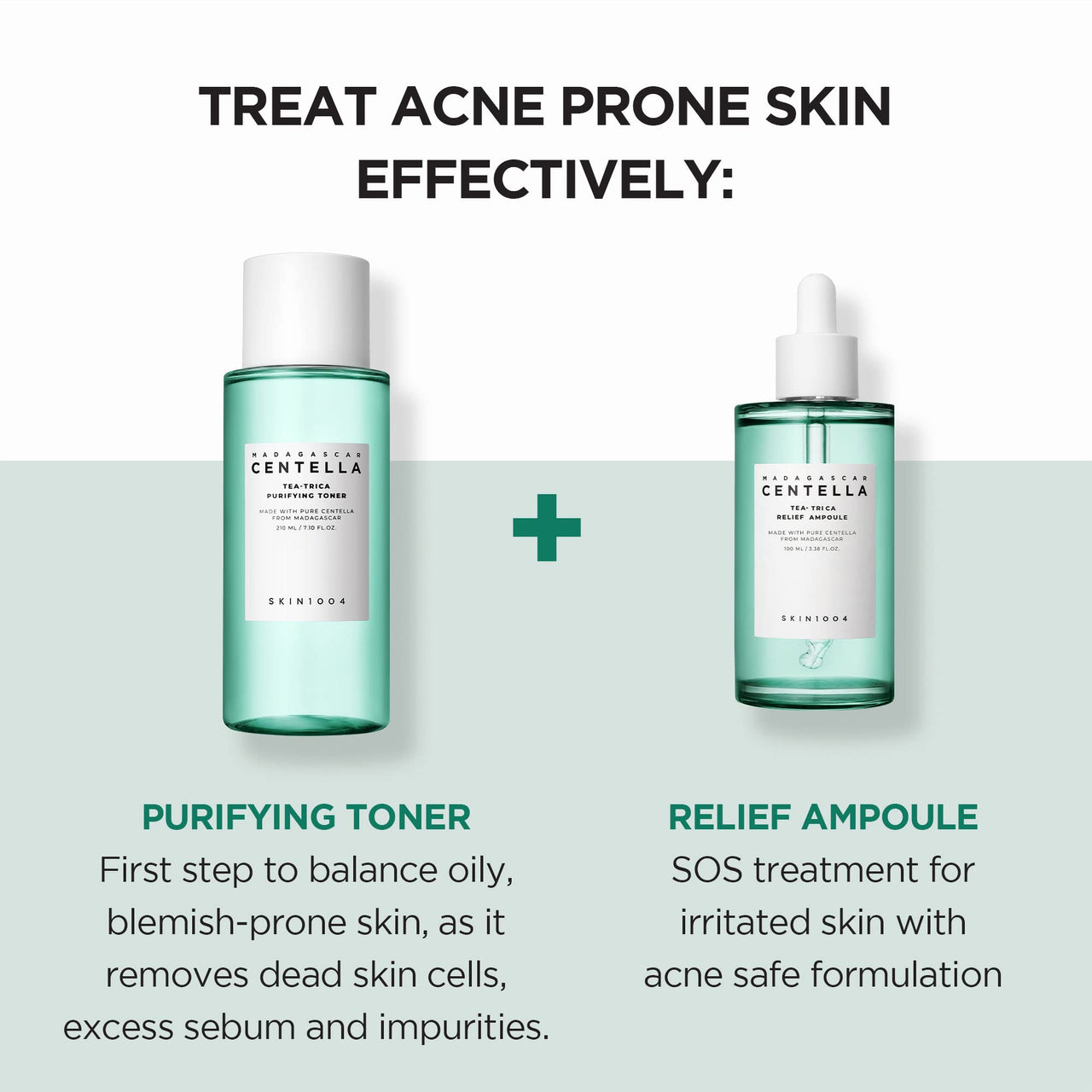 SKIN1004 Tea-Trica Purifying Toner 7.10 fl.oz, 210ml, Soothing Hydration, Acne Care