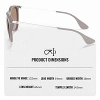 Thumbnail for Ray-Ban RB4171 ERIKA CLASSIC Phantos Shaped Non-Polarized Sunglasses for Women – Includes Official RAYBAN Eyewear Kit – Ideal Formal & Casual Wear Sunglasses – Brown/Violet Lens