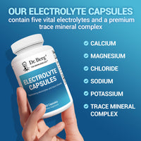 Thumbnail for Dr. Berg Electrolyte Capsules - Electrolyte Supplements for Supporting Energy, Endurance, and Hydration - Sugar Free, No Maltodextrin, Keto Friendly - 160 Caps