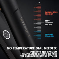 Thumbnail for ghd Original Styler - 1” Flat Iron Hair Straightener with Ceramic Heat Technology, 365ºF Safe Styling Temperature, Smooth Gloss Plates, Fast Heat-Up and Auto Sleep Mode - Black