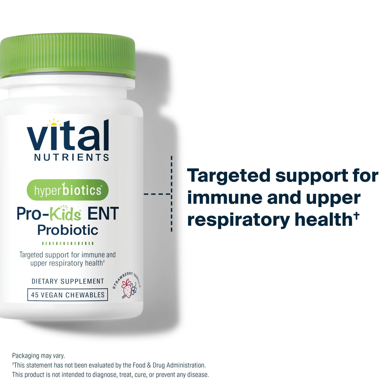 Hyperbiotics Vital Nutrients Pro Kids Probiotic | Allergen-Free Toddler Probiotics for Kids | Targeted Immune, Gut, and Digestive Health | Sugar-Free Orange Flavor | 60 Chewable Tablets