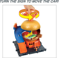 Thumbnail for Hot Wheels City Burger Drive-Thru Playset with 1 Vehicle, Connects to Other Playsets & Tracks, Gift for Kids Ages 4 to 8 Years Old