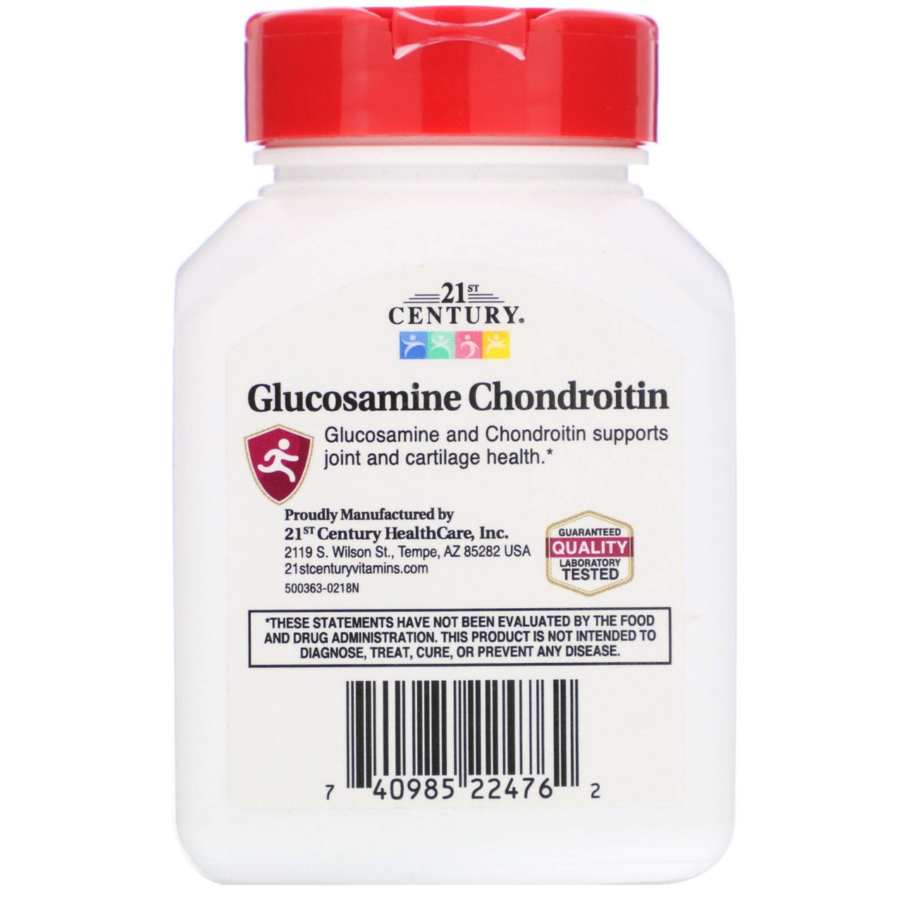 21st Century Glucosamine Chondroitin 750/600mg - Triple Strength, Tablets, 60 Count
