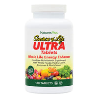 Thumbnail for NaturesPlus Ultra Source of Life No-Iron Multivitamin - 180 Tablets - Supports Immune Health, Energy & Overall Well-Being - with Lutein & Vitamin D3 - Vegetarian & Gluten Free - 60 Servings