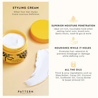 Thumbnail for PATTERN Beauty by Tracee Ellis Ross Styling Cream 15 fl oz - Hold & Definition for Curly Hair 3b-4c