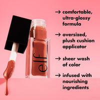 Thumbnail for e.l.f. Glow Reviver Lip Oil, Nourishing Tinted Lip Oil For A High-shine Finish, Infused With Jojoba Oil, Vegan & Cruelty-free, Jam Session