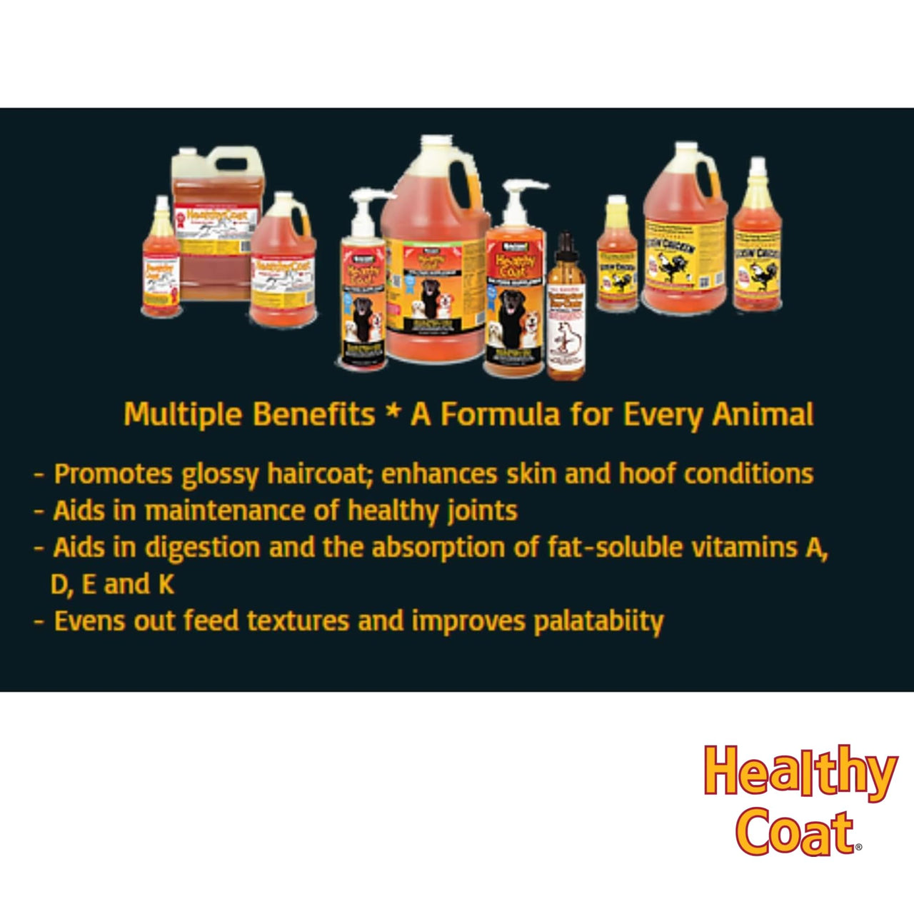 Healthy Coat Kickin' Chicken Feed Supplement: Gallon. Plumage, Skin, Molting, Egg, Immune System, Energy