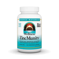 Thumbnail for Source Naturals Wellness ZincMunity, Supports Zinc Absorbtion, Metabolism, and Utlization for Immune Health*, 50 mg Zinc - 120 Vegetarian Capsules