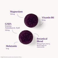Thumbnail for Natrol Sleep + Restore Magnesium Glycinate Blend Gummies with Melatonin 5mg - Calm Magnesium with GABA, Botanical Blend, Cherry Flavor, 60 Gummies