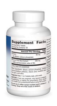 Thumbnail for Planetary Herbals FS Pine Bark Extract Tablets, 150 mg, 60 Count