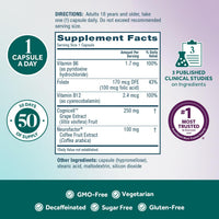 Thumbnail for NEURIVA Memory 3D Brain Supplement - Decaffeinated Nootropic Capsules for Memory, Focus, & Cognitive Function - Short Term, Long Term, & Working Memory Support - 50ct