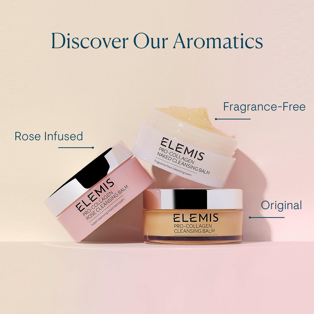 ELEMIS Pro-Collagen Rose Cleansing Balm - 3-in-1 Daily Face Cleanser - Melts Away Waterproof Makeup and Sunscreen - Rose and Elderberry Oil - 100