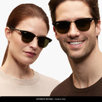 Thumbnail for Ray-Ban RB3016 1367B1 51MM Grey On Black/Dark Grey Square Sunglasses for Men for Women