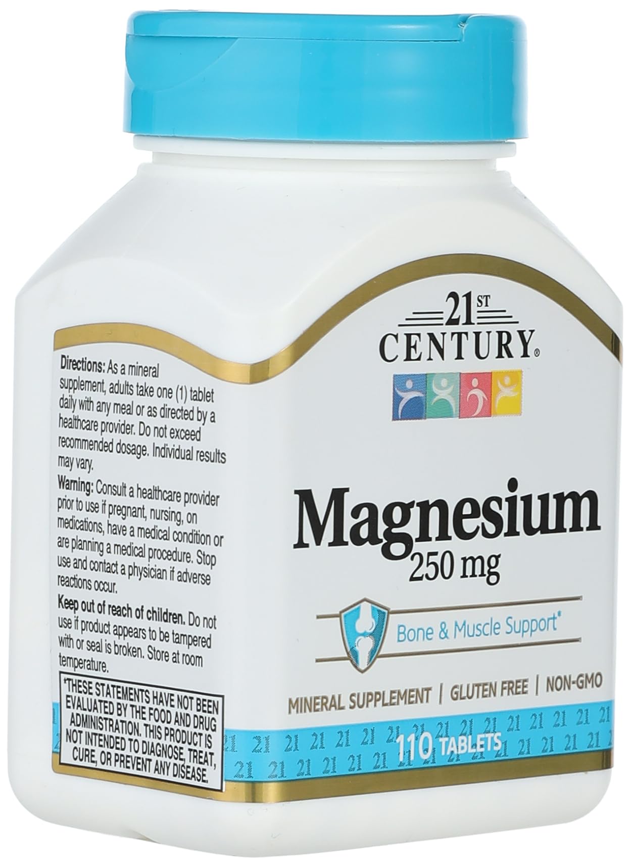 21st Century Magnesium, 250 mg, 110 Tablets