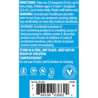 Thumbnail for The Vitamin Shoppe Liquid Iron - Easy Absorption BlackBerry Vanilla | Non-Constipating Energy | 16 oz | Gentle Formula